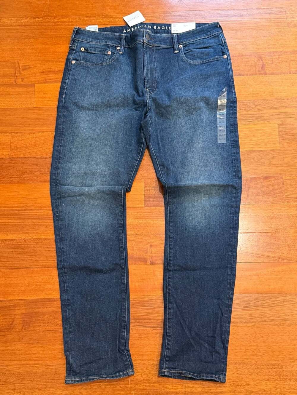American Eagle Airflex+ Skinny Jeans Size 38x32 Dark Ink Wash